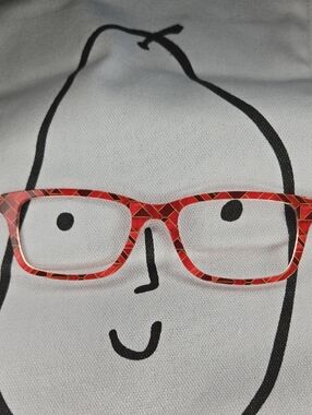 Pair eyewear Otero Red Patterned  Glasses Magnetic Top - Fun  Accessory